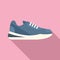 Clean sneaker icon flat vector. Sport shoe