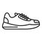 Clean sneaker icon outline vector. Sport shoe