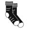 Clean socks icon, simple style