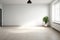 Clean and Spacious Light Room Interior: A Blank Canvas for Your Imagination.