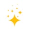 Clean sparkle vector star icon. Star shine bright twinkle glow effect glitter spark fresh symbol.