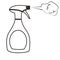 Clean spray bottle icon vector illustration