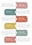 Clean vector infographic background with six steps in tabs