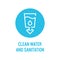 Clean water and sanitation color icon. Corporate social responsibility.