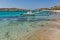 Clean Waters of Paranga Beach on the island of Mykonos, Greece