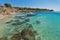 Clean Waters of Paranga Beach on the island of Mykonos, Greece