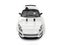 Clean white modern cabriolet sports car - top down view