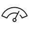 Clean windshield car dashboard icon, outline style