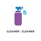 cleaner . cleaner icon. spray bottle. detergent concept symbol d