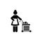 Cleaner, janitor, maid, hotel, maintenance icon. Element of hotel pictogram icon. Premium quality graphic design icon. Signs and