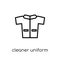 Cleaner Uniform icon. Trendy modern flat linear vector Cleaner U