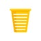 Cleaning basket icon flat isolated vector