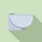 Cleaning bidet icon, flat style