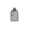 Cleaning bleach filled outline icon