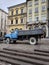 Cleaning cars on Market square in Lviv