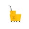 Cleaning cart vector