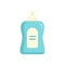 Cleaning dispenser soap icon flat isolated vector