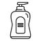 Cleaning dispenser soap icon, outline style