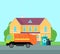 Cleaning Garbage From the City Streets Vector.