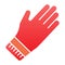 Cleaning gloves flat icon. Rubber gauntlets color icons in trendy flat style. Garden glove gradient style design