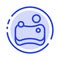 Cleaning, Hygienic, Sponge Blue Dotted Line Line Icon