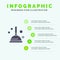 Cleaning, Improvement, Plunger Solid Icon Infographics 5 Steps Presentation Background