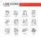 Cleaning - line design icons set