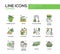 Cleaning - line design icons set