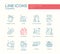 Cleaning - line design icons set