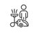 Cleaning line icon. Household service sign. Vector