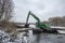 Cleaning of the Pekhorka River of silt