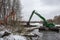 Cleaning of the Pekhorka River of silt