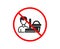 Cleaning service icon. Bucket with mop. Vector