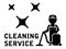 Cleaning service symbol