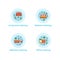 Cleaning services concept icons set