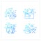 Cleaning services gradient icons set