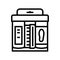 cleaning shoe care kit line icon vector illustration