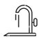 Cleaning, sink tap water drops domestic hygiene line style icon