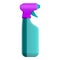 Cleaning spray bottle icon, cartoon style