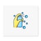 Cleaning spray color icon