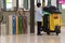 Cleaning staff at Terminal airport