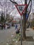 Cleaning street after early morning farmers market, Beijing, China