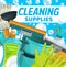 Cleaning supplies, household clean home equipment