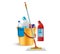 Cleaning Supplies Realistic Composition