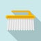 Cleaning surface brush icon, flat style
