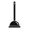 Cleaning toilet sucker icon, simple style