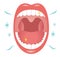 Cleaning tooth and tongue maintain dental hygiene. get rid of bad breath treatment