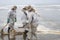 cleaning up oil spills on the beaches of lima with the repsol company in lima peru in the year 2022