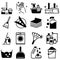 Cleaning vector icon set. Housekeeping illustration sign collection. clean symbol.