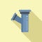 Cleaning water pipe icon flat vector. Water tube fix
